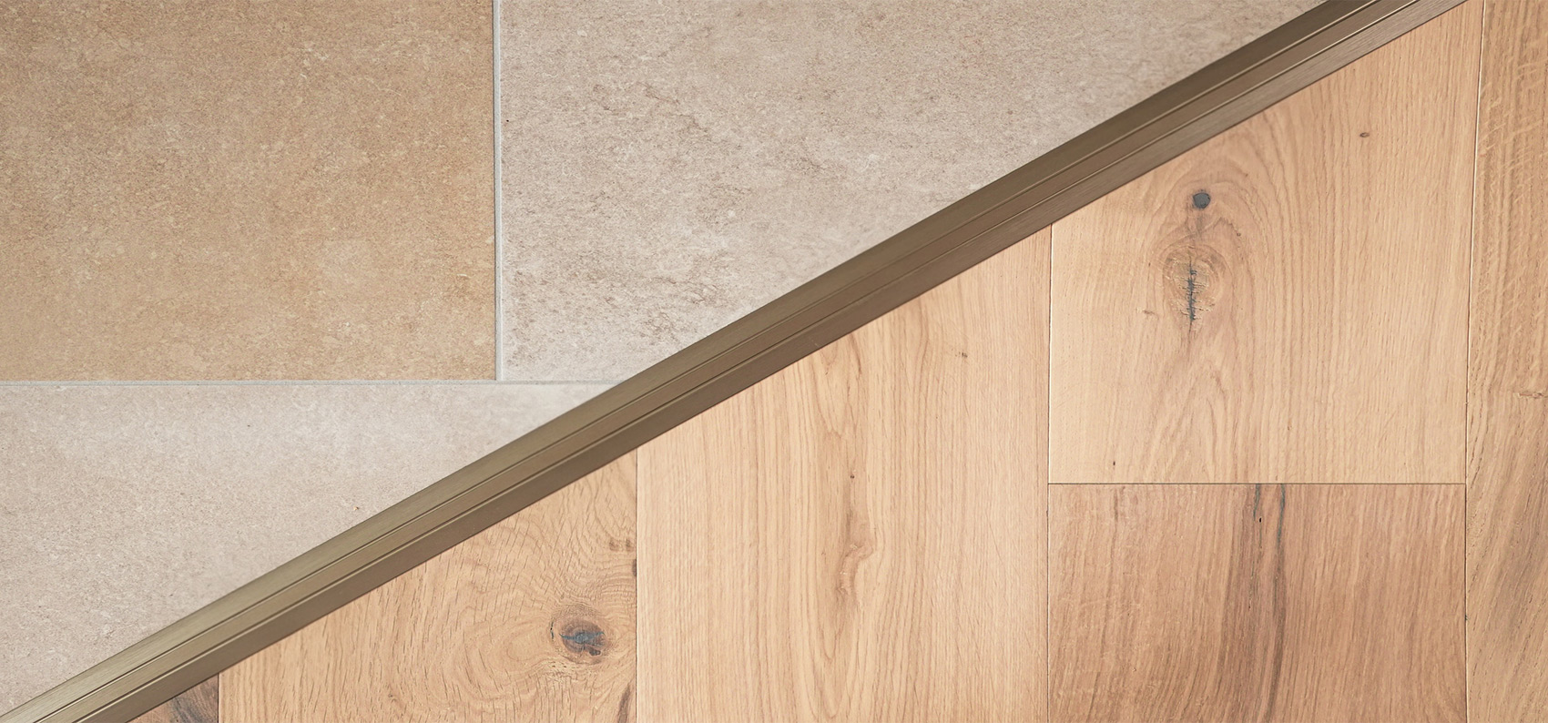 Unsere Böden sind aus natürlichen Holz und Fliesen